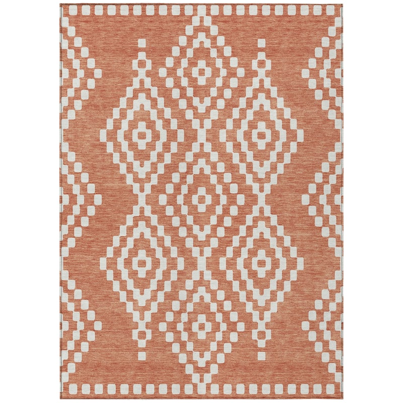 Machine Washable Indoor/ Outdoor Chantille Boho Moroccan Rug