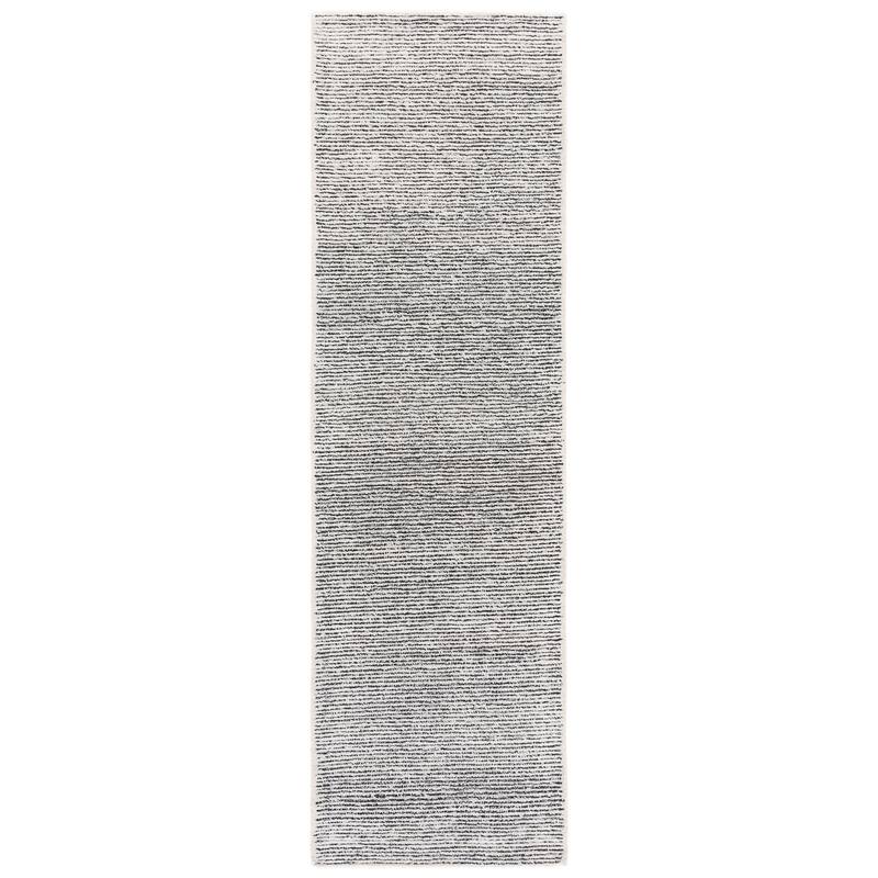 SAFAVIEH Handmade Abstract Rumena Contemporary Rug - 2'3" x 8' Runner - Ivory/Black