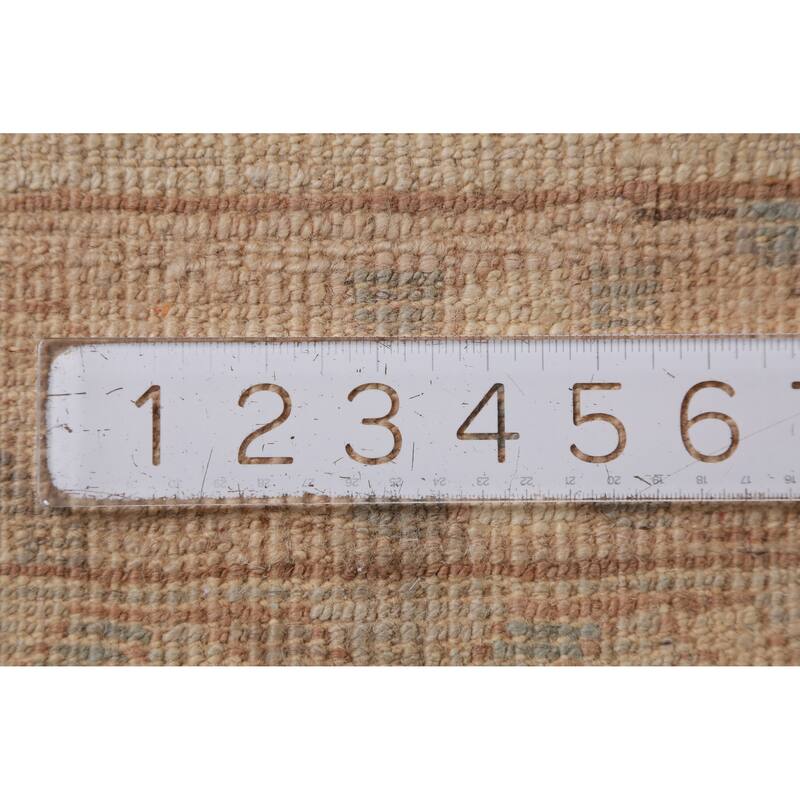 Hand Knotted Oriental 100% Wool Carpet Transitional All-Over Greys & Charcoal Oushak Area Rug - 14' 6'' X 12' 6''