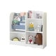 preview thumbnail 3 of 9, Kids Bookshelf and Toy Organizer, 3 Tier Bookshelf for Kids, Fabric Toddler Bookcase Book Shelf for Kids Rooms