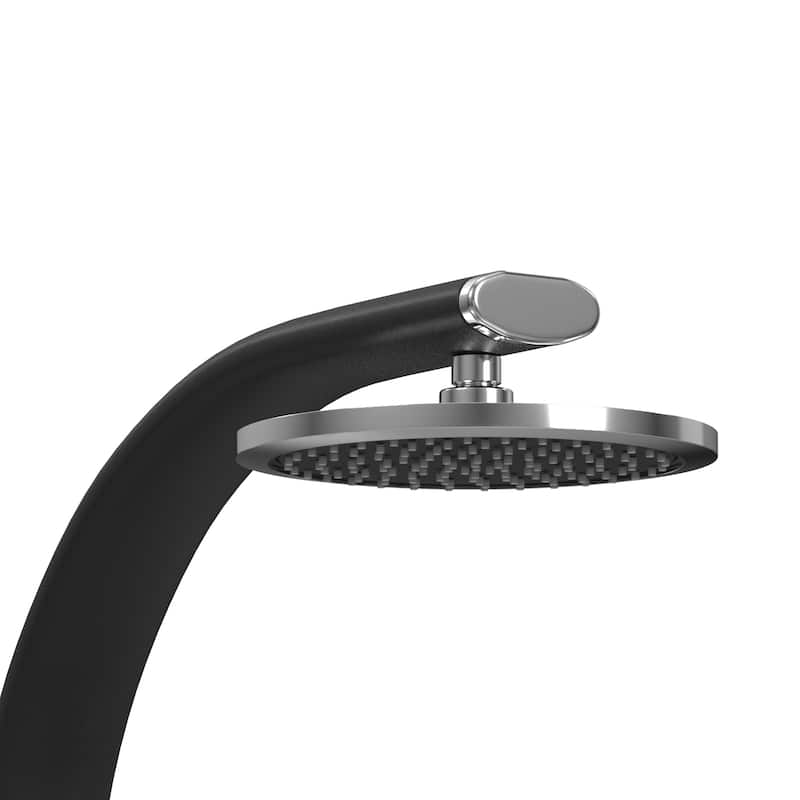 Bonzai 8-in Rain Showerhead Shower System with 3-Body Jets and Multi-function Handshower