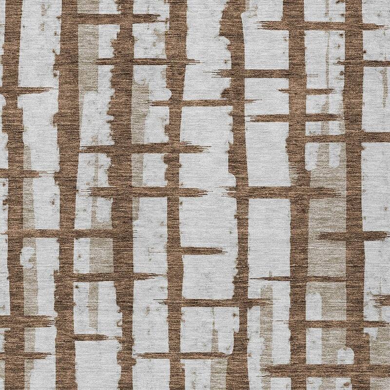 HomeRoots Striped Transitional Rectangle Outdoor Rug