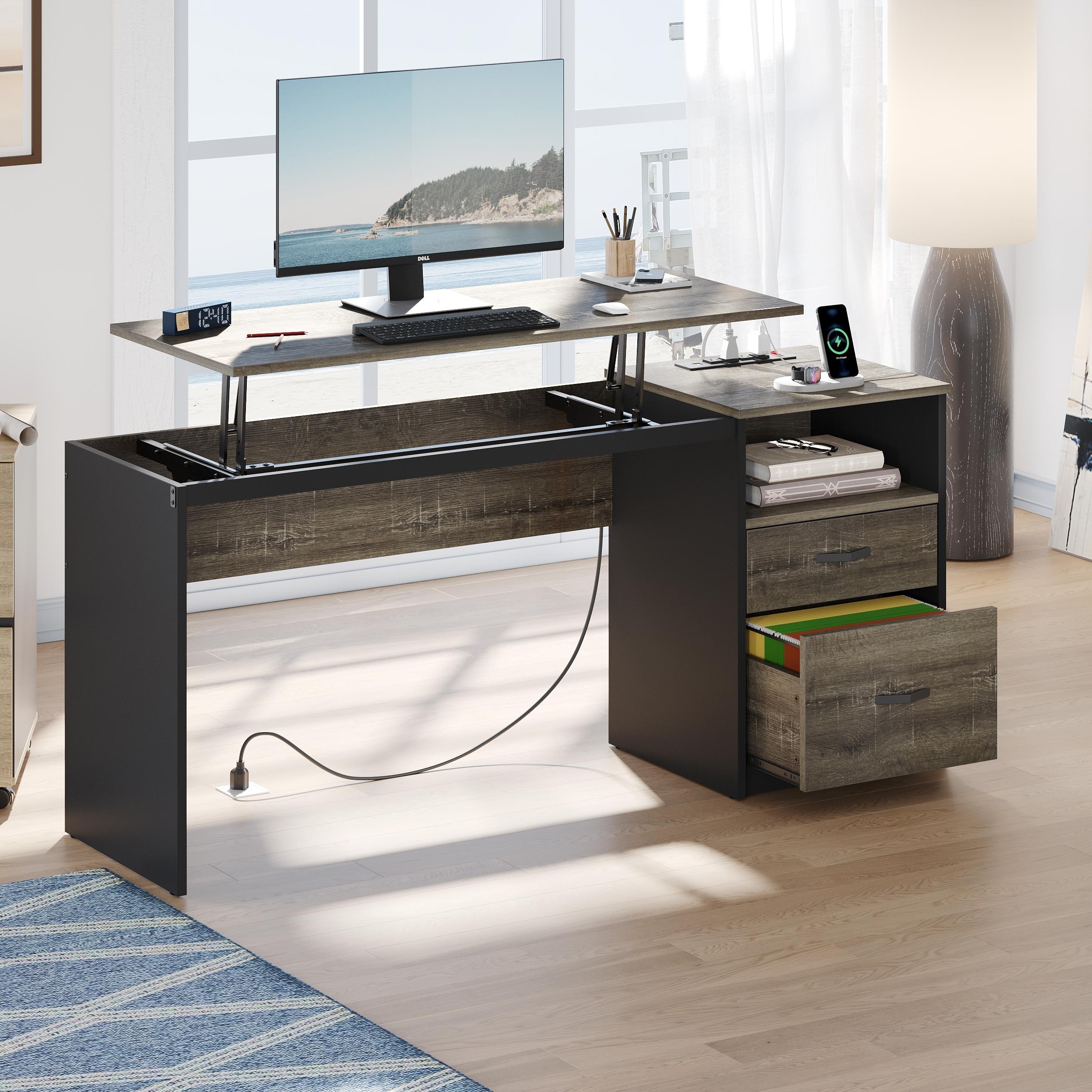 Lifting cheap computer desk