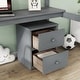 preview thumbnail 30 of 38, Twin Loft Wood Bed.Under-bed Built-in Desk and Storage Cabinet,Classic Wooden Bed Down Table