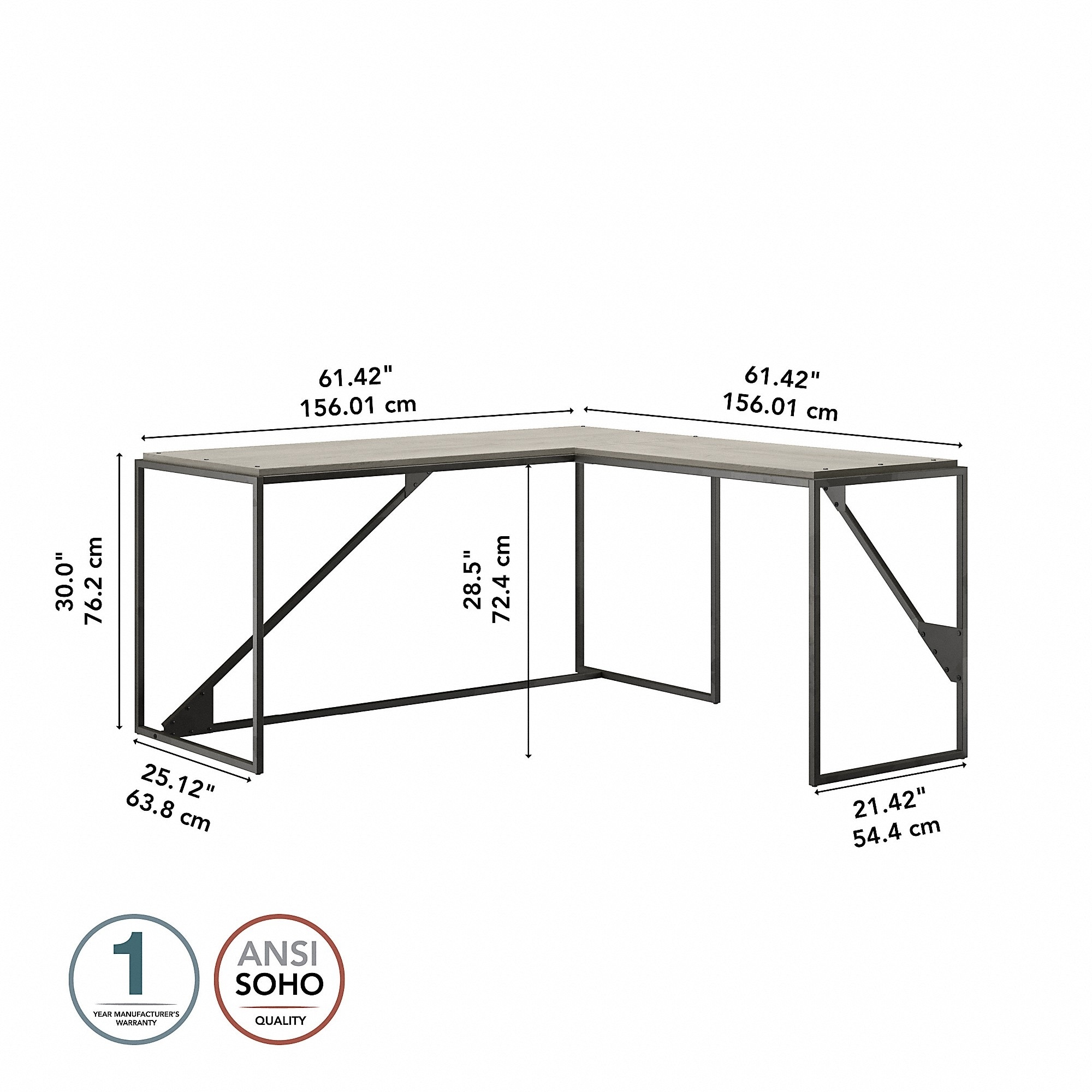37 inch discount computer desk