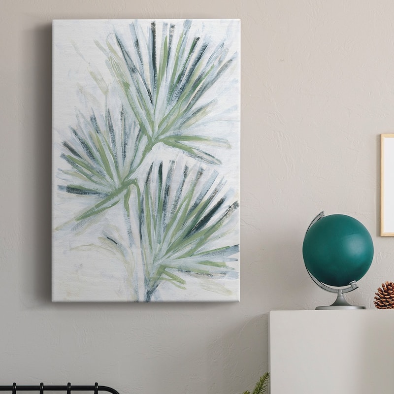 Palm Frond Fresco I Premium Gallery Wrapped Canvas - Ready to Hang