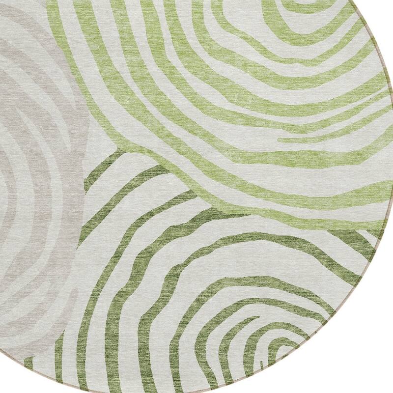 HomeRoots Abstract Transitional Rectangle Outdoor Rug