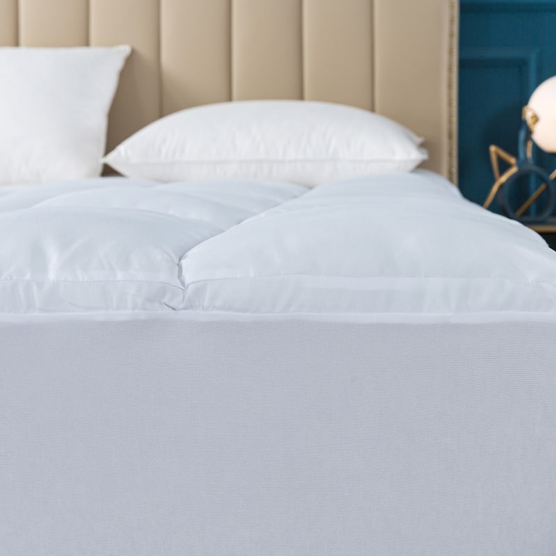 Premium Overfilled Mattress Topper - White