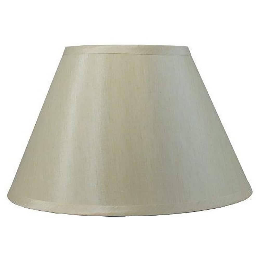 Faux Silk Conical Lamp Shade, 6" Top, 12" Bottom, 7.5" Slant