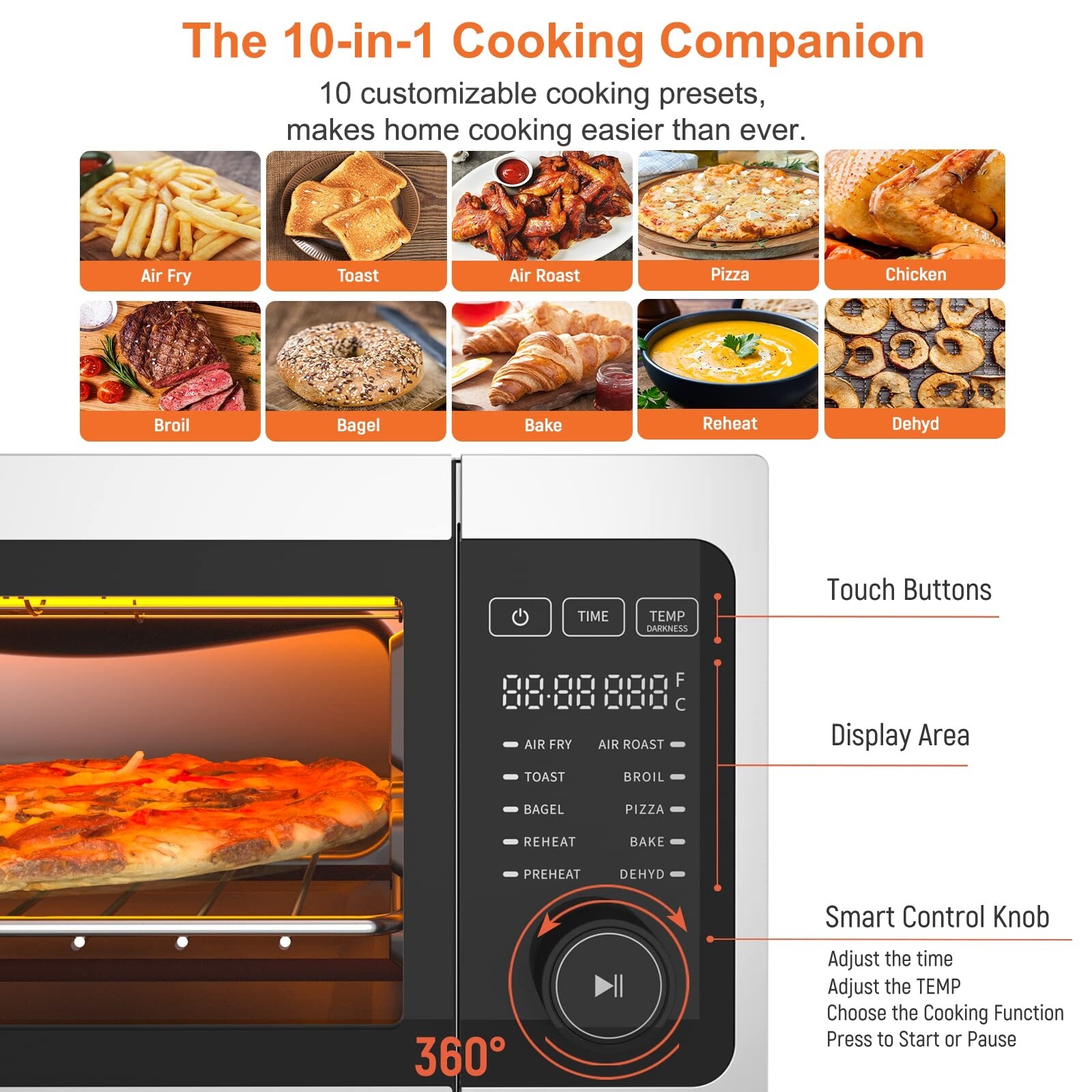 Toaster oven air fryer that flips up for storage cheap