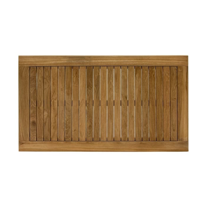 Nordic Teak Natural Wood Indoor/Outdoor Coffee Table - 47" - 47.24" L x 27.55" W x 19.68" H