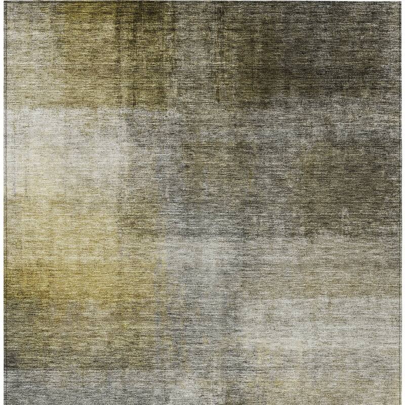 HomeRoots Abstract Transitional Rectangle Outdoor Rug