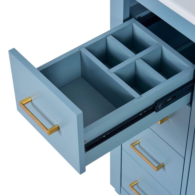 30" Bathroom Vanity with Ceramic Sink