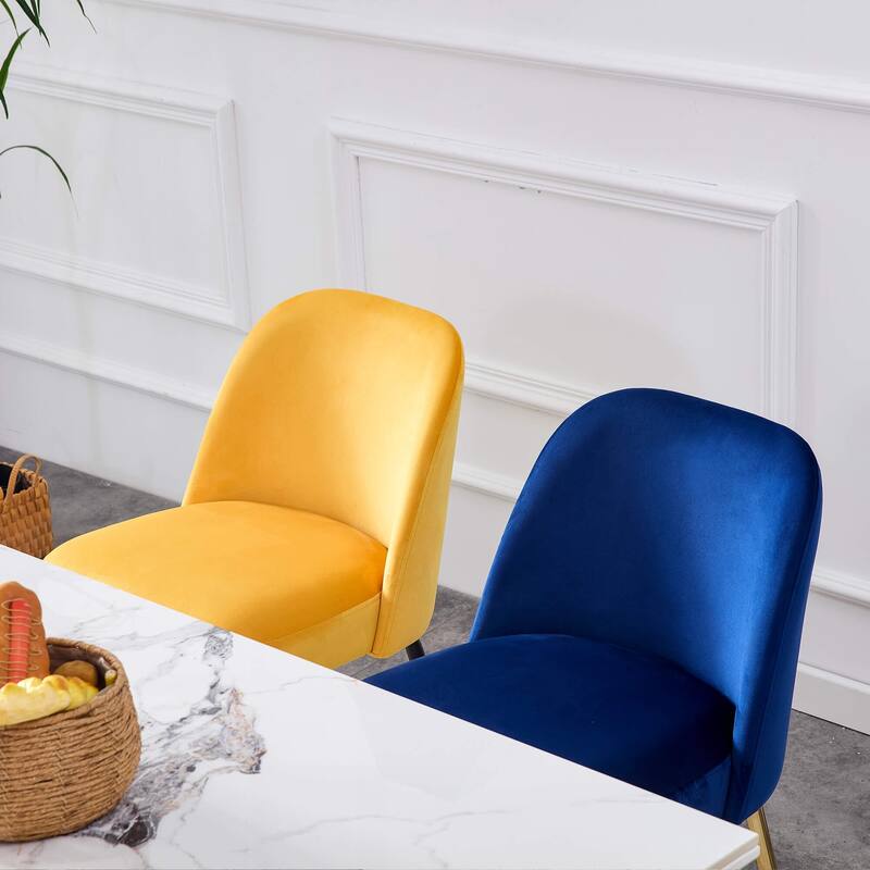 Ivinta Upholstered Dining Chair Sets of 2, Mid Century Modern Side Chairs with Spring