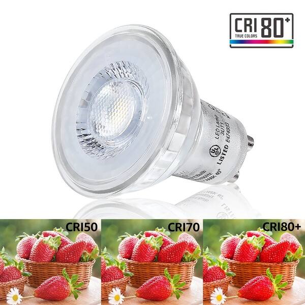 Shop 6 Pack Dimmable Gu10 Led Light Bulb Ul Es 5000k Daylight Overstock 21492613