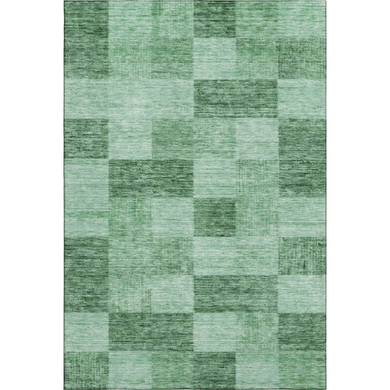 Premium Washable Super Soft Modern Checker Mayfield Rug