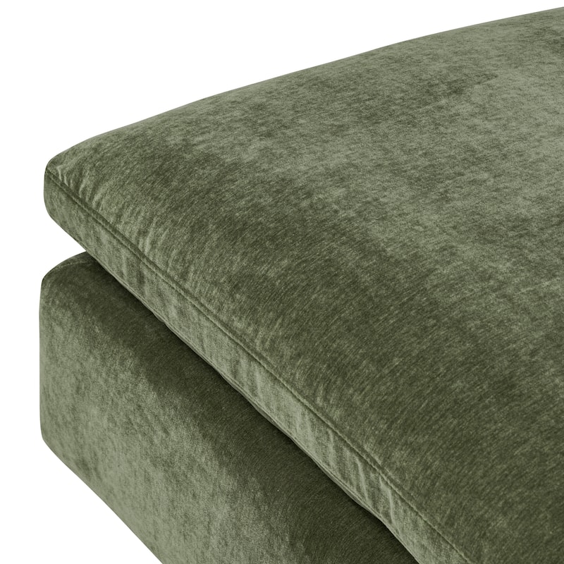 Poly and Bark Aspen Ottoman