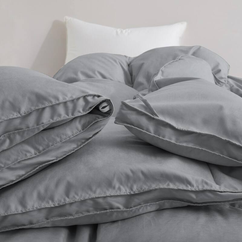 All Season Medium to Extra Warmth White Feather Down Comforter Duvet Insert