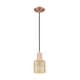 preview thumbnail 59 of 82, Innovations Lighting Downtown Urban - Bridal Veil - 1 Light 5" Cord Hung Mini Pendant Mercury/Antique Copper