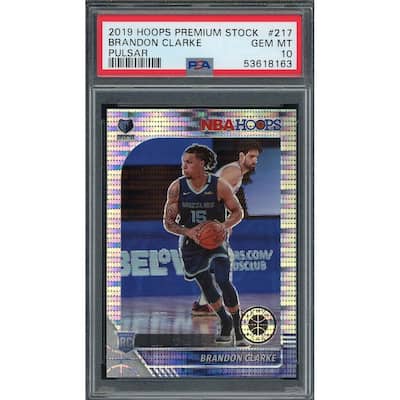 Brandon Clarke 2019 Panini Hoops Premium Stock Pulsar Rookie Card #217 PSA 10 - 8'6" x 11'6"