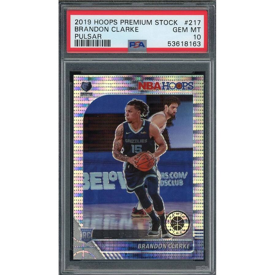 Brandon Clarke 2019 Panini Hoops Premium Stock Pulsar Rookie Card #217 PSA 10 - 8'6" x 11'6"