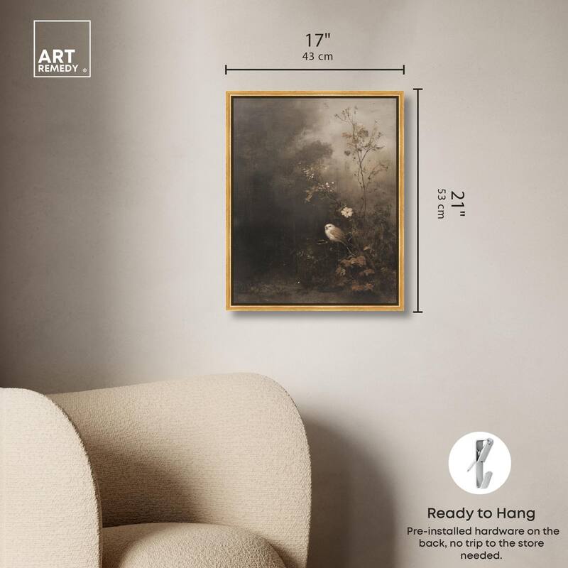 Owl in the Shadows II Canvas by Art Remedy
