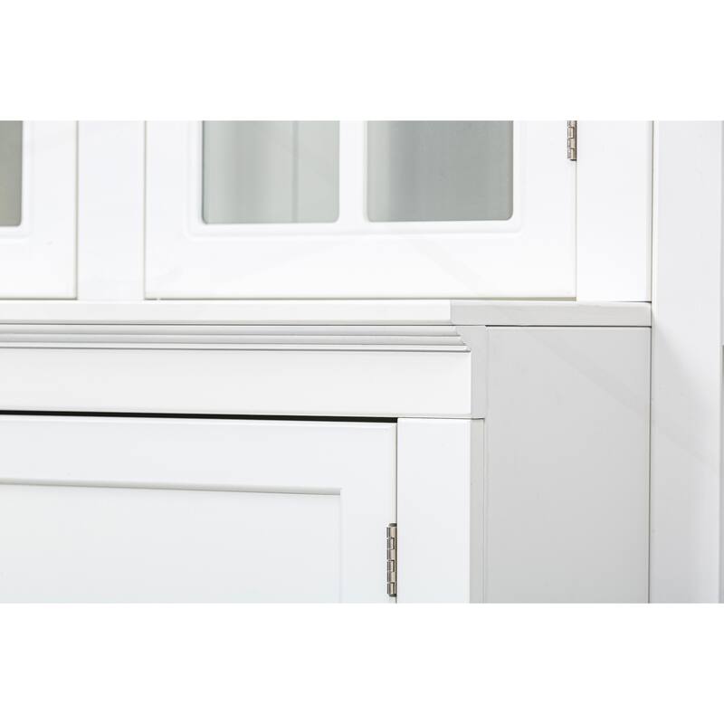 75.25in Tall Display Cabinet with Double Glass Doors