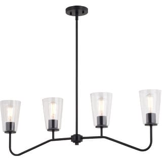 Vaxcel Lighting H0285 Beverly 4 Light 36" Wide Linear Chandelier