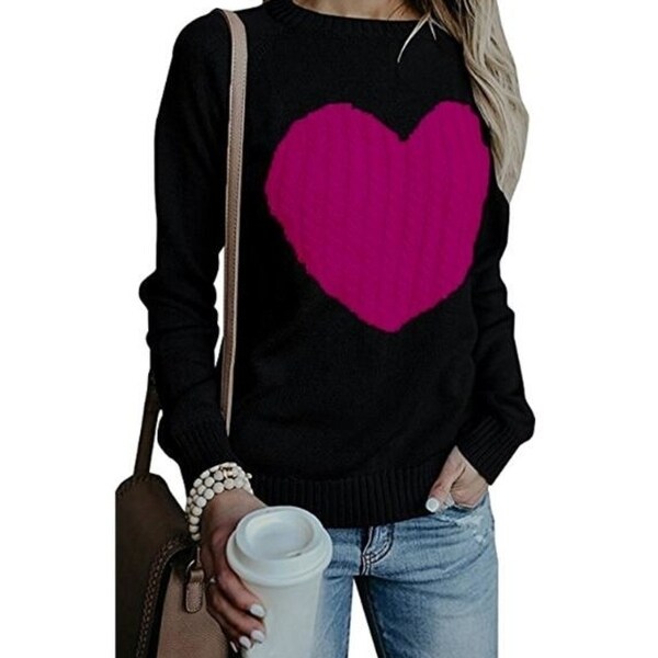 sweater with a heart on it