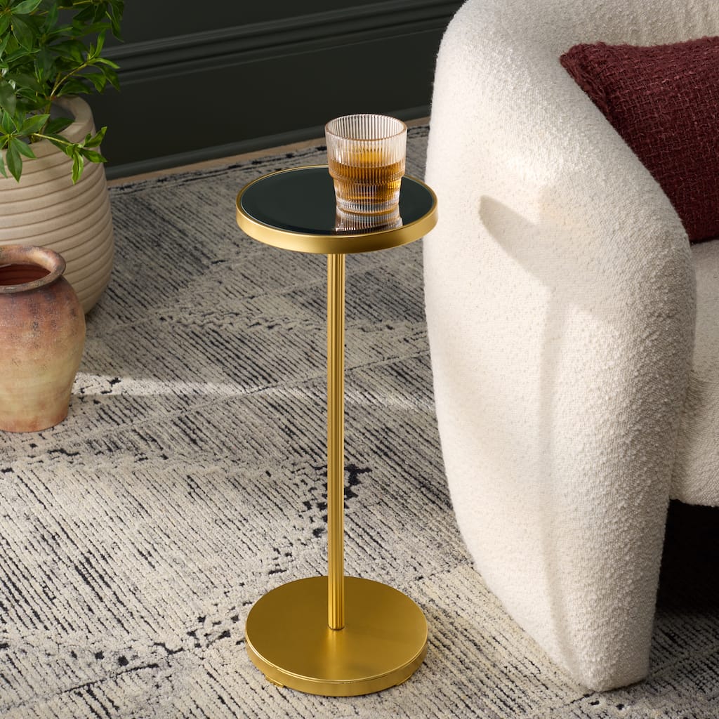 SAFAVIEH Home Paku Round Side Table - 9"W x 9"D x 24"H