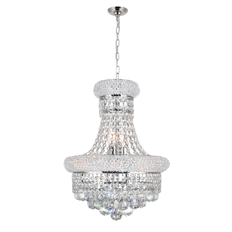 Empire 6 Light Chandelier With Chrome Finish - Chrome