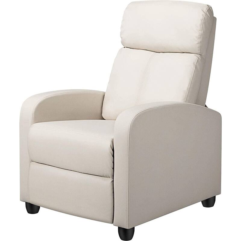 High-Density Faux Leather Push Back Recliner Chair