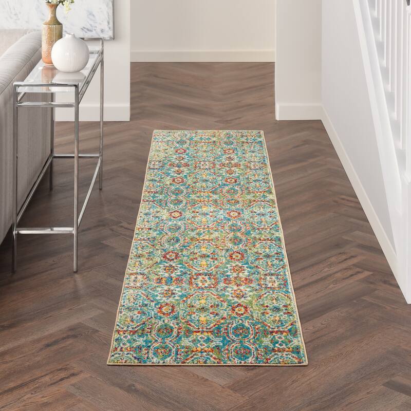 Nourison Allur Colorful Boho Tribal Medallion Area Rug