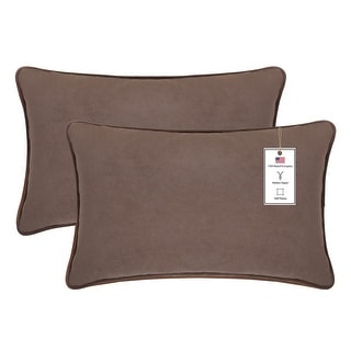 A1HC Set of 2 Luxurious Fine Soft Velvet Throw Pillow Covers Only, For Sofas, Beds, Vibrant Colors and Hidden Zipper