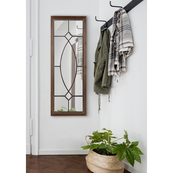 Kate and Laurel Bakersfield Wood Framed Mirror. Opens flyout.