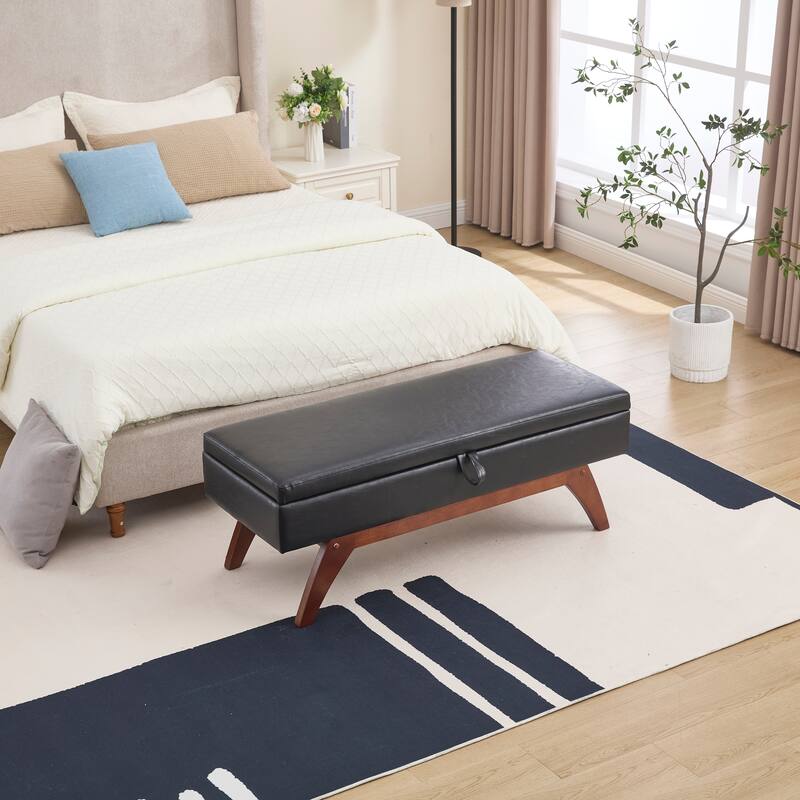 Upholstered storage Bench