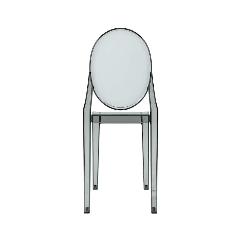 Modern Designs 2 and 4-piece Set of Stackable Transparent Ghost Chairs for Events - N/A