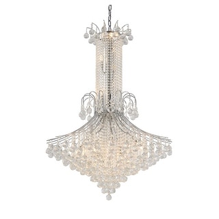 Chrome Metal Chandelier With Crystals - Bed Bath & Beyond - 35766633