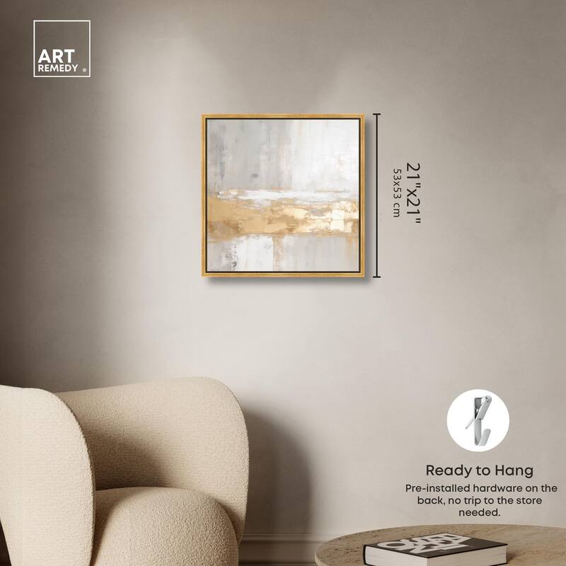 Melted Goldscape III Canvas by Art Remedy