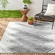 preview thumbnail 9 of 8, Nicole Miller New York Patio Sofia Leon Indoor/Outdoor Area Rug 7'9"x10'2" - Ivory/Gray