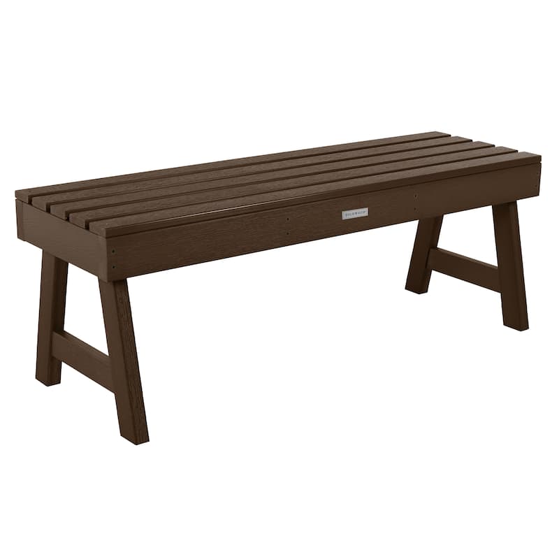 HIGHWOOD Weatherly 4-foot Eco-friendly Synthetic Wood Picnic Bench - Weathered Acorn