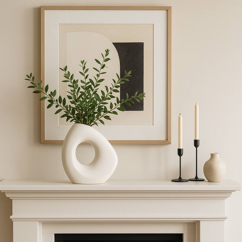 Sagebrook Home Lopsided Open Cut Out Vase