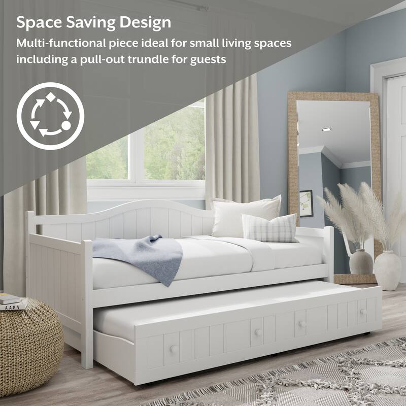 Hillsdale Furniture Staci Wood Twin Daybed, White