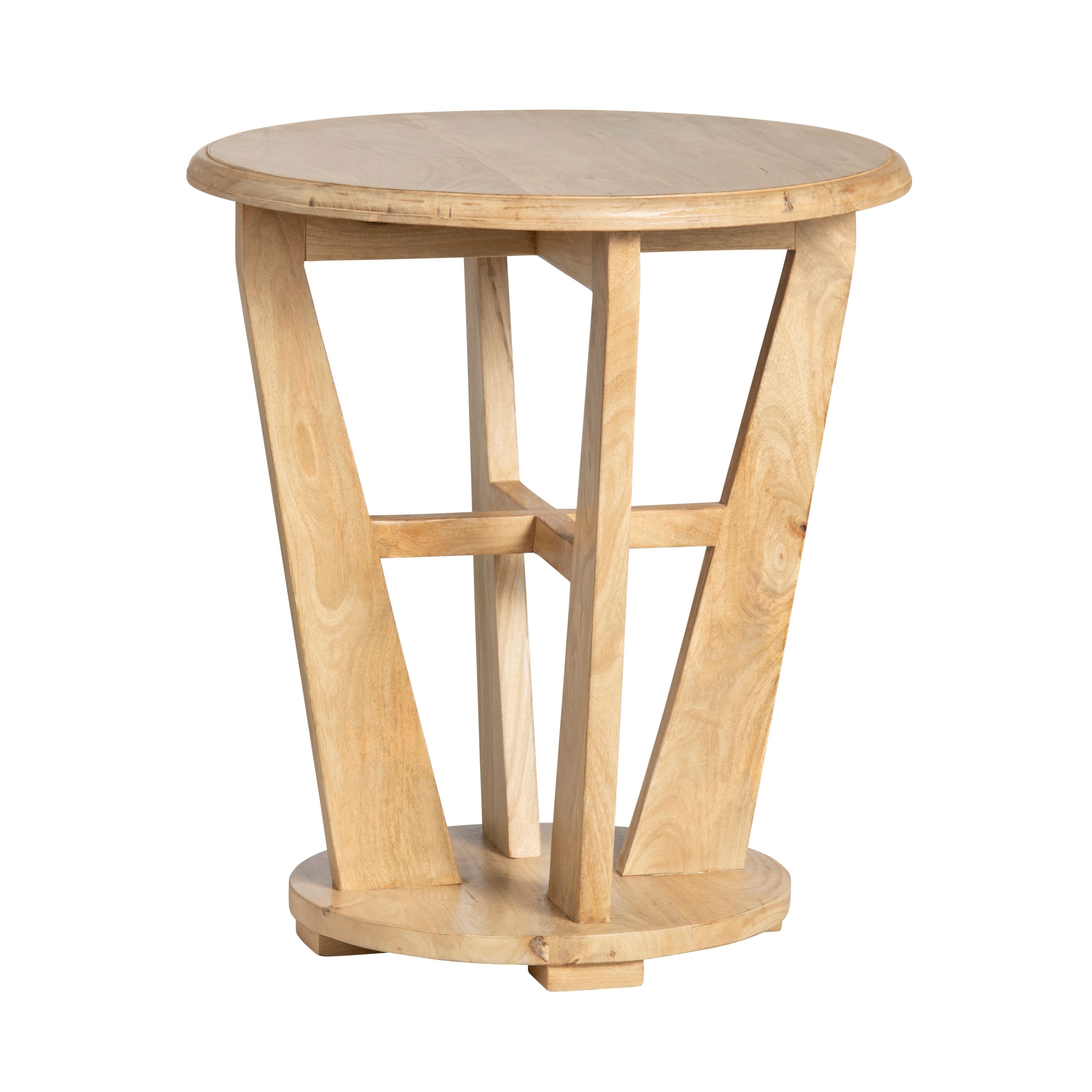 Roswell Mango Wood End Table, Natural