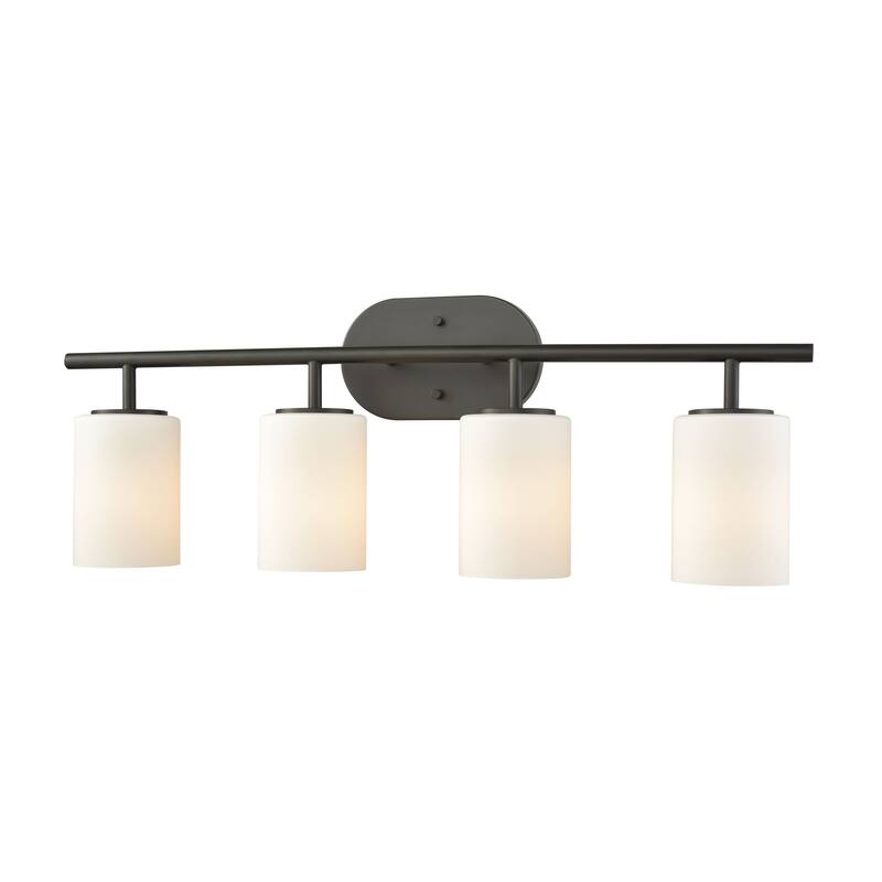 Pemlico 28-inch Wide 4-Light Vanity Light in Oil Rubbed Bronze - 28 - 28