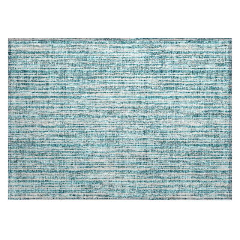 Machine Washable Indoor/ Outdoor Chantille Contemporary Striped Rug
