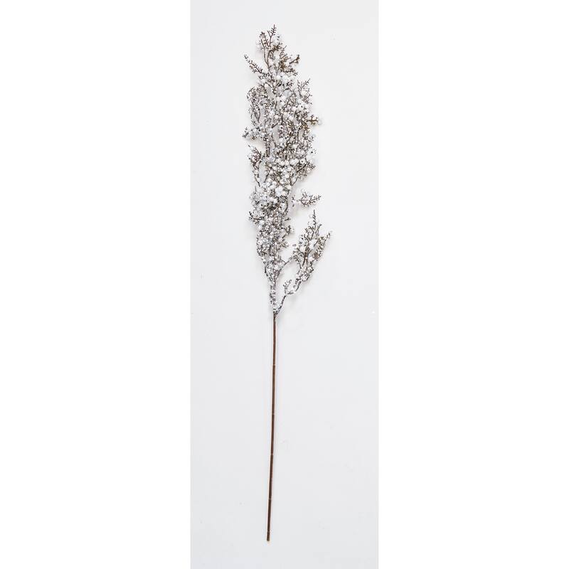 29" Christmas Glittered White Berry Spray, Set of 3 - 29
