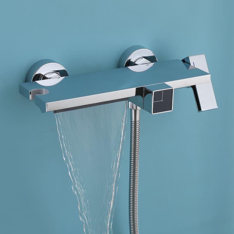 White Bathtub Faucet Shower Faucets System