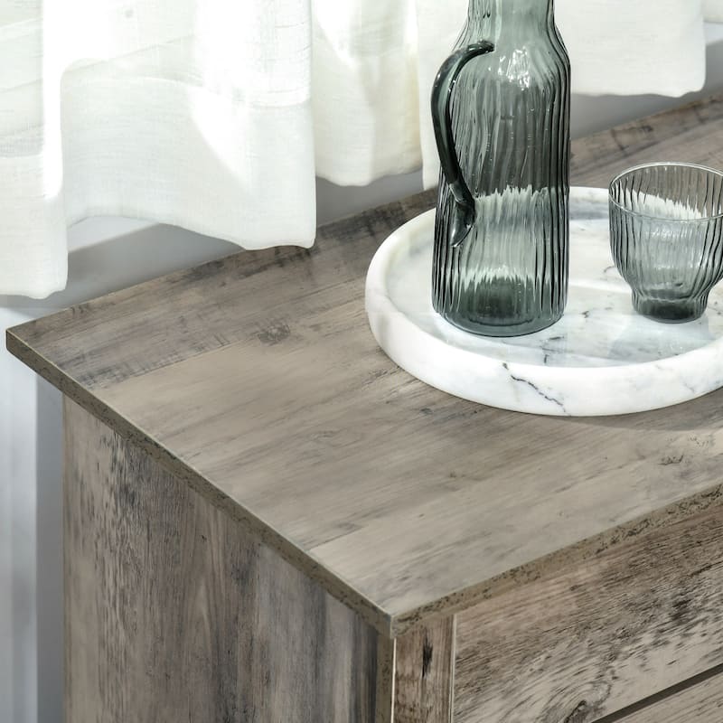 Barn Door Style Kitchen Sideboard