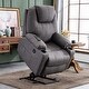 preview thumbnail 13 of 59, Mcombo Electric Power Lift Recliner Fabric Chair with Massage Heat Grey